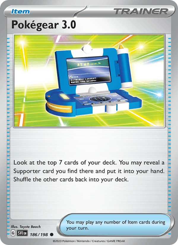 Pokégear 3.0 186/198 Scarlet & Violet English Pokémon card