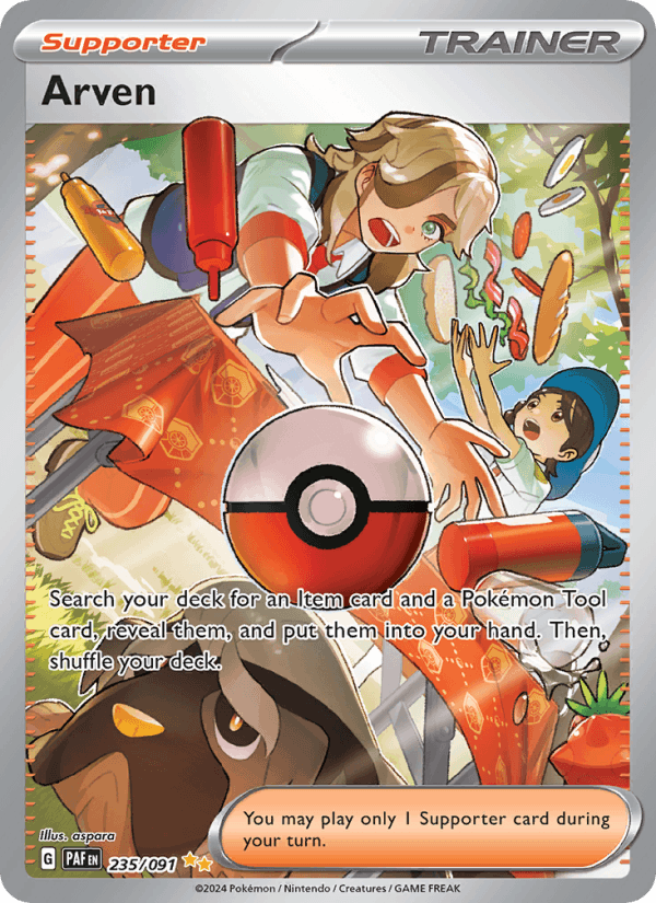 Arven 235/91 Paldean Fates English Pokémon card