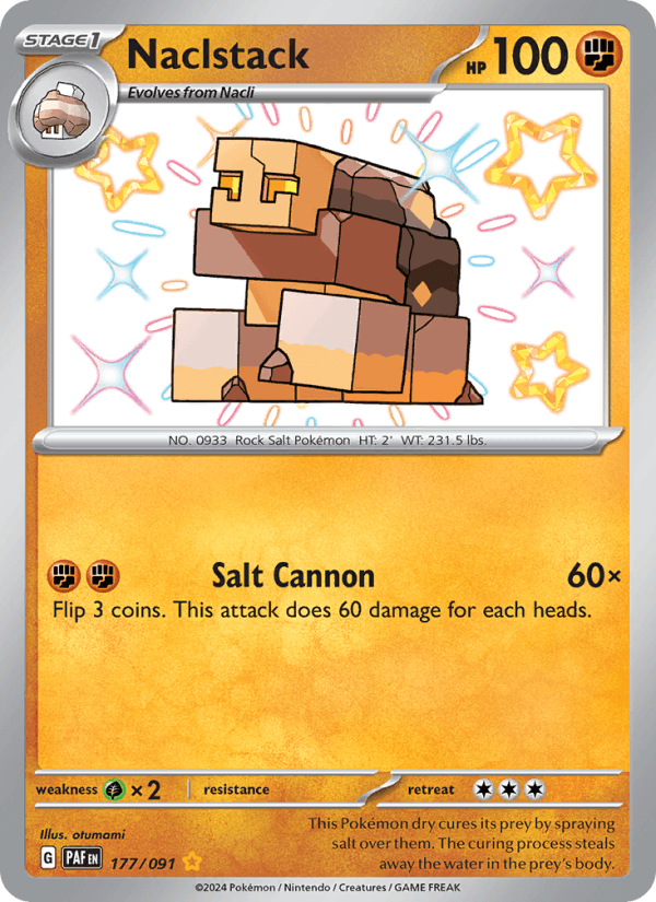 Naclstack 177/91 Paldean Fates English Pokémon card