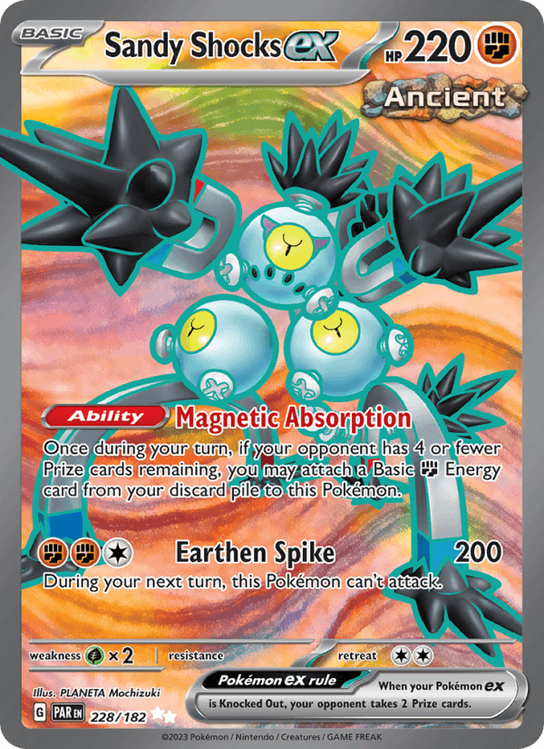 Sandy Shocks ex 228/182 Paradox Rift English Pokémon card