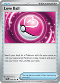 Love Ball 156/167 Twilight Masquerade English Pokémon card