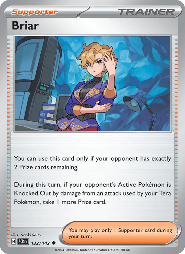 Briar 132/142 Stellar Crown English Pokémon card