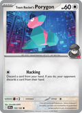 Team Rocket's Porygon 153/182 Destined Rivals English Pokémon card