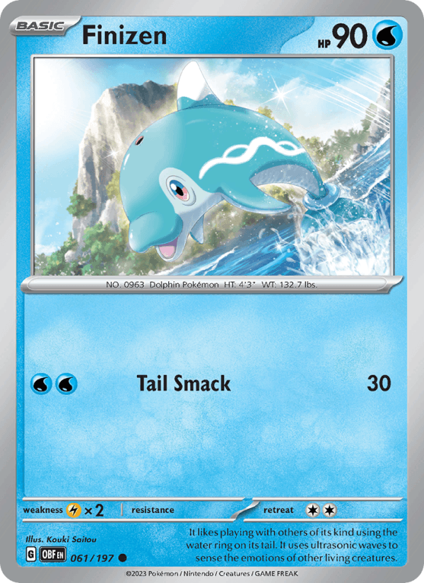 Finizen 61/197 Obsidian Flames English Pokémon card