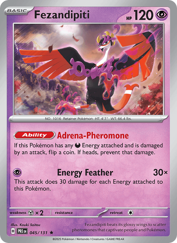 Fezandipiti 45/131 Prismatic Evolutions English Pokémon card