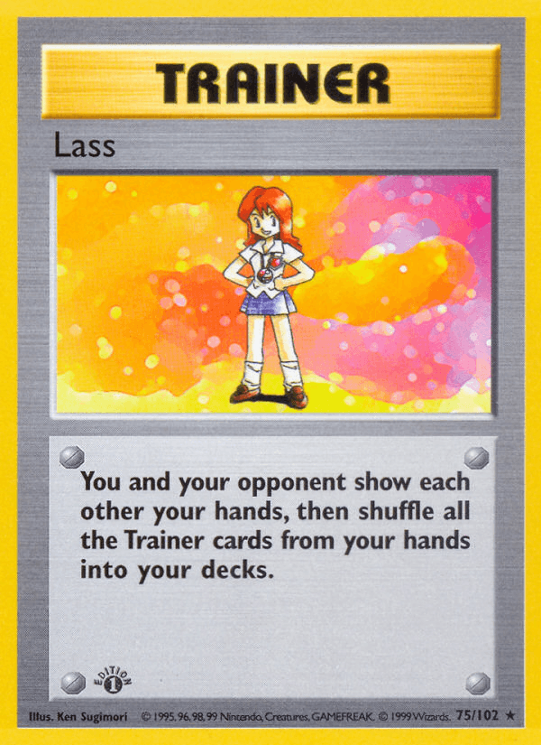 Lass 75/102 Base Set English Pokémon card