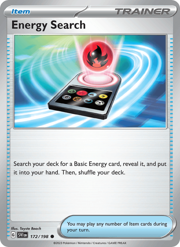 Energy Search 172/198 Scarlet & Violet English Pokémon card
