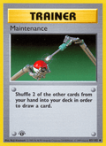 Maintenance 83/102 Base Set English Pokémon card