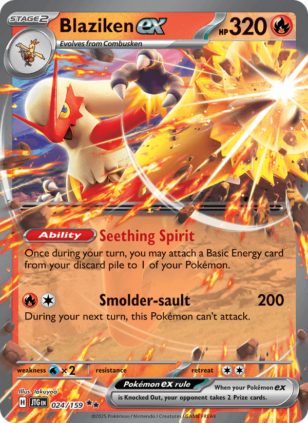Blaziken ex 24/159 Journey Together English Pokémon card