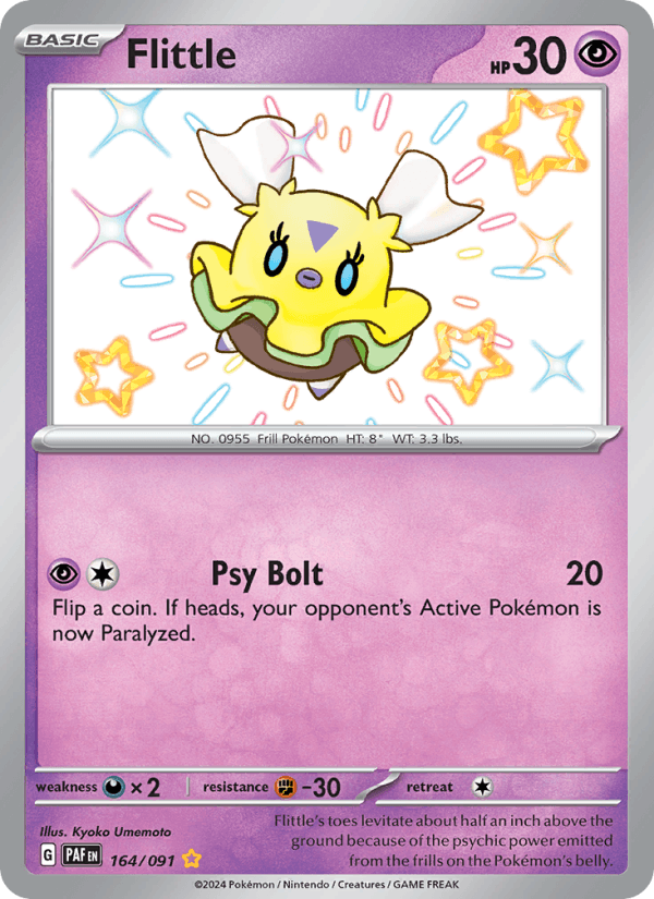 Flittle 164/91 Paldean Fates English Pokémon card