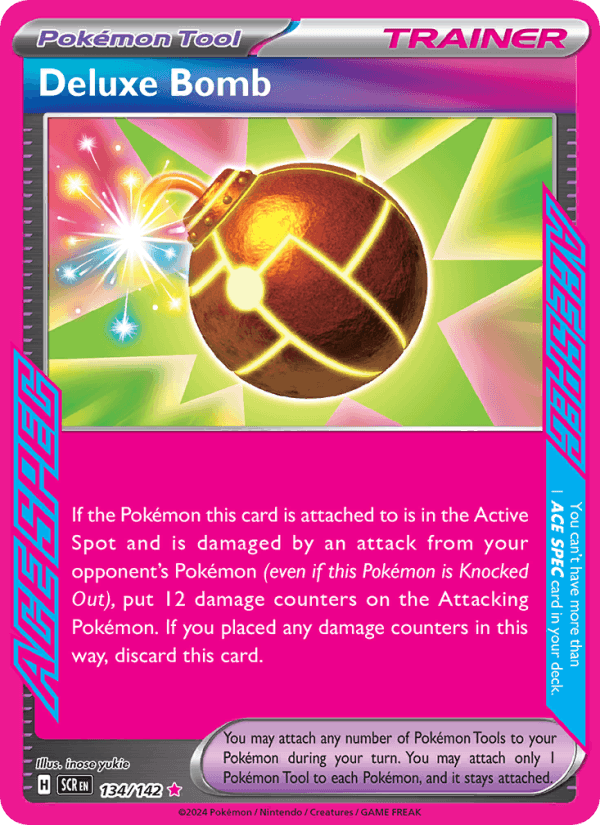 Deluxe Bomb 134/142 Stellar Crown English Pokémon card
