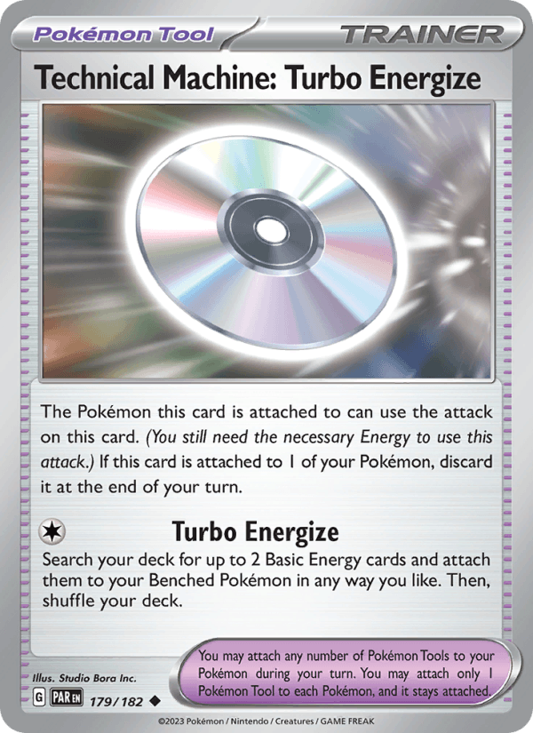 Technical Machine: Turbo Energize 179/182 Paradox Rift English Pokémon card