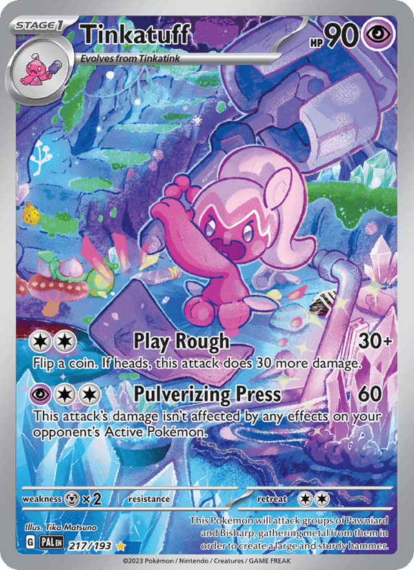 Tinkatuff 217/193 Paldea Evolved English Pokémon card