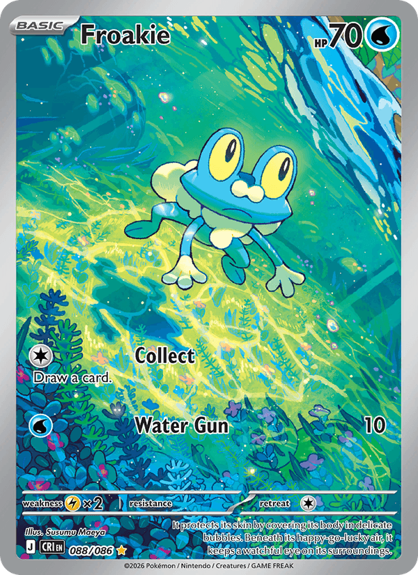 Froakie 88/86 Chaos Rising English Pokémon card