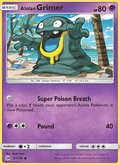 Alolan Grimer 57/149 Sun & Moon Base Set English Pokémon card