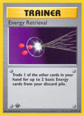 Energy Retrieval 81/102 Base Set English Pokémon card