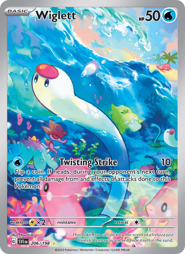 Wiglett 206/198 Scarlet & Violet English Pokémon card