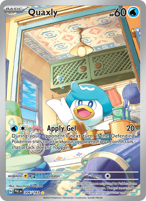 Quaxly 206/193 Paldea Evolved English Pokémon card