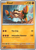 Klawf 122/198 Scarlet & Violet English Pokémon card