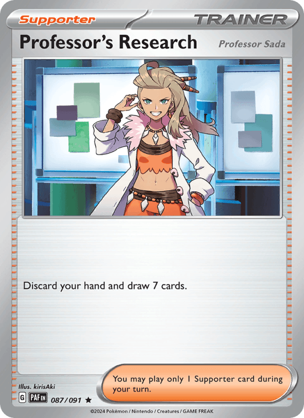 Professor's Research 87/91 Paldean Fates English Pokémon card