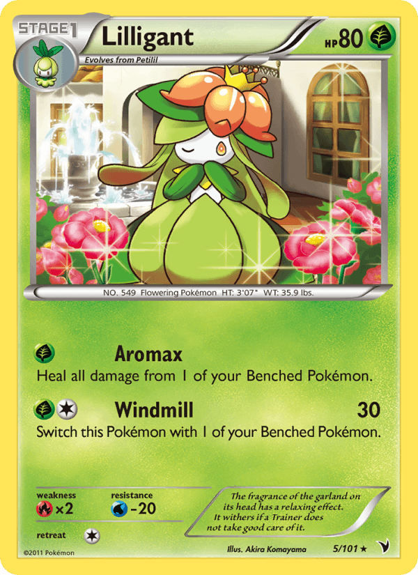 Lilligant 5/101 Noble Victories English Pokémon card