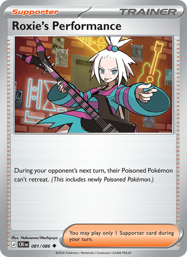 Roxie's Performance 81/86 Chaos Rising English Pokémon card