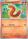 Sizzlipede 36/162 Temporal Forces English Pokémon card
