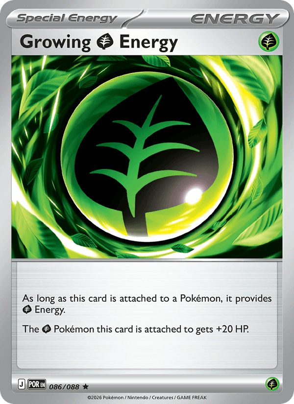 Growing Energy 86/88 Perfect Order English Pokémon card