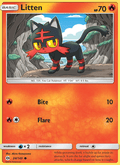 Litten 24/149 Sun & Moon Base Set English Pokémon card