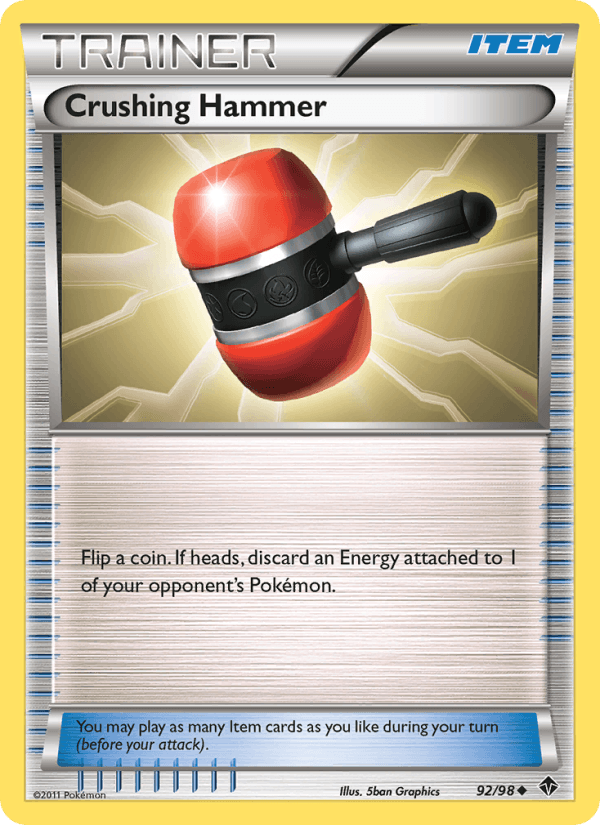 Crushing Hammer 92/98 Emerging Powers English Pokémon card