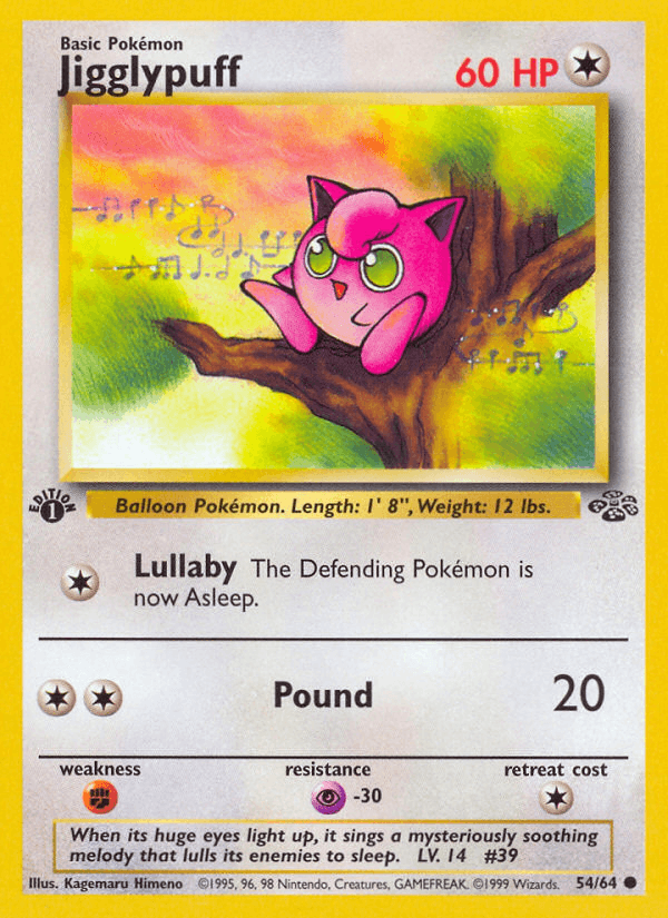 Jigglypuff 54/64 Jungle English Pokémon card