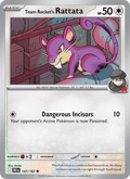 Team Rocket's Rattata 147/182 Destined Rivals English Pokémon card