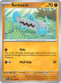 Barboach 50/91 Paldean Fates English Pokémon card