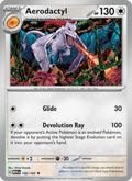 Aerodactyl 142/165 151 English Pokémon card