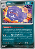 Weezing 110/165 151 English Pokémon card