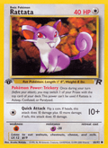 Rattata 66/82 Team Rocket English Pokémon card