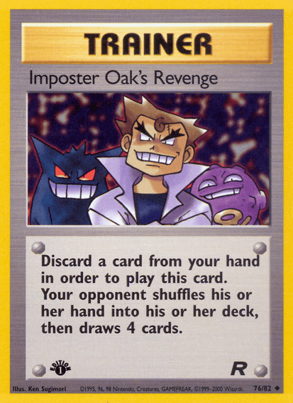 Imposter Oak's Revenge 76/82 Team Rocket English Pokémon card