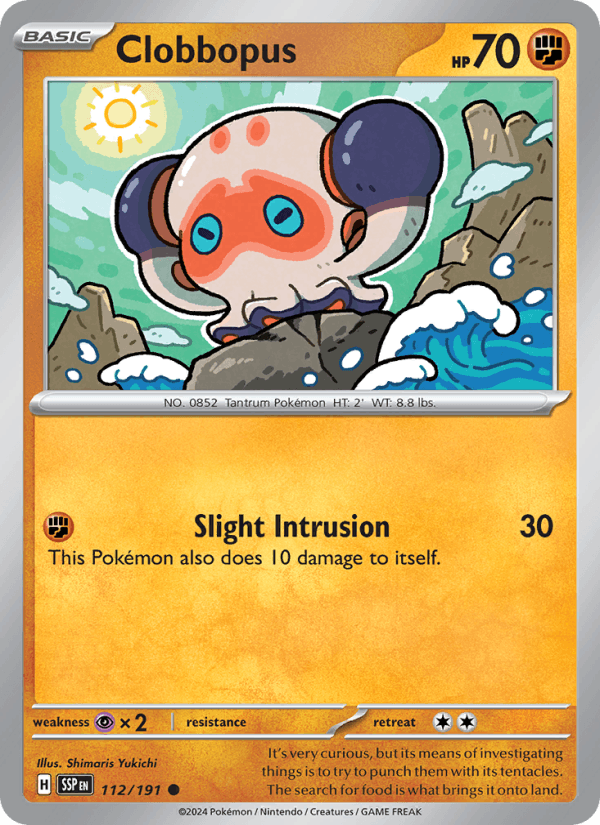 Clobbopus 112/191 Surging Sparks English Pokémon card