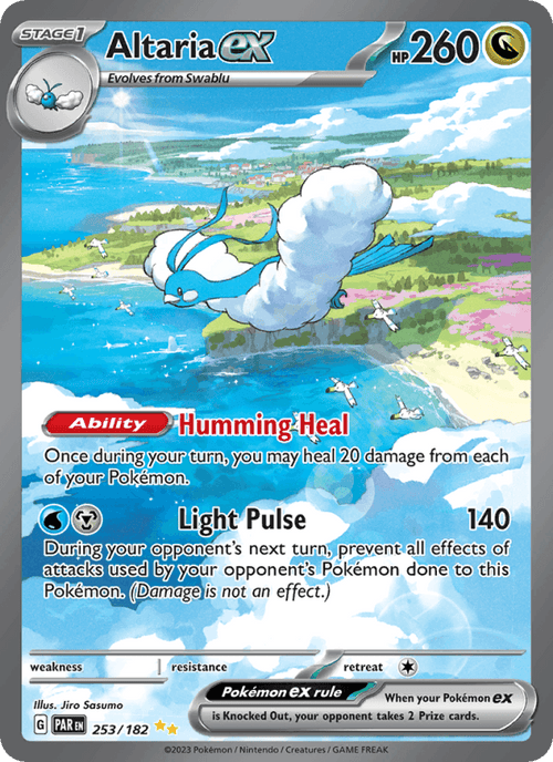 Altaria ex 253/182 Paradox Rift English Pokémon card
