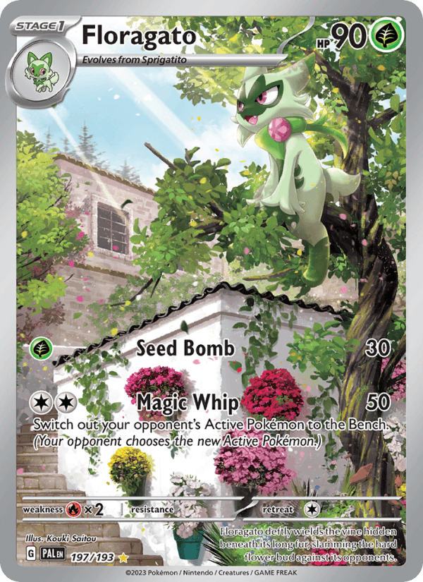 Floragato 197/193 Paldea Evolved English Pokémon card