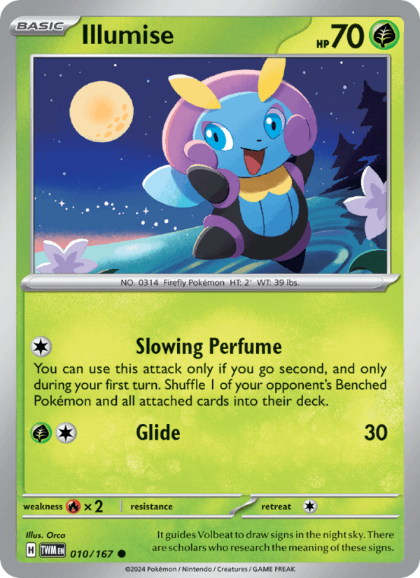 Illumise 10/167 Twilight Masquerade English Pokémon card