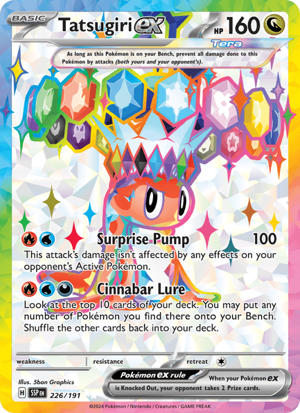 Tatsugiri ex 226/191 Surging Sparks English Pokémon card