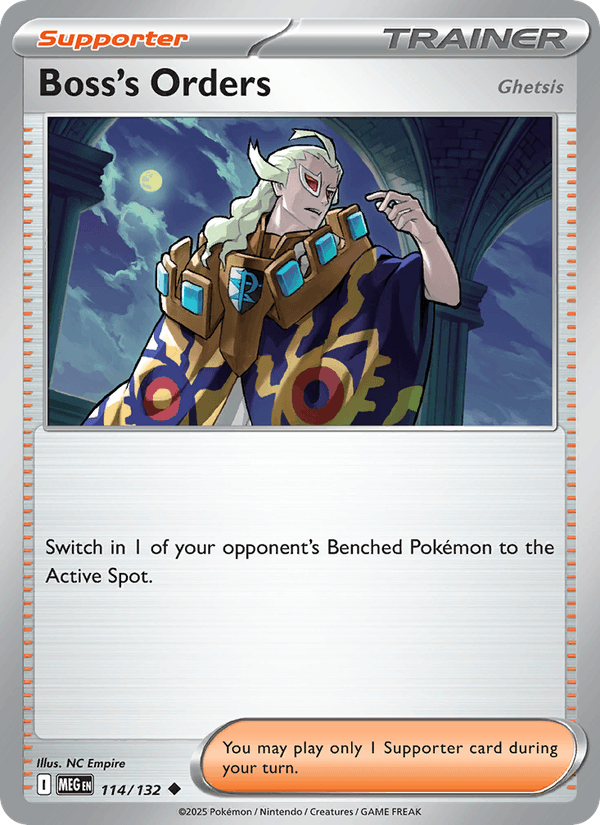 Boss's Orders 114/132 Mega Evolution English Pokémon card