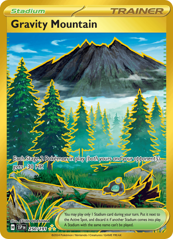 Gravity Mountain 250/191 Surging Sparks English Pokémon card