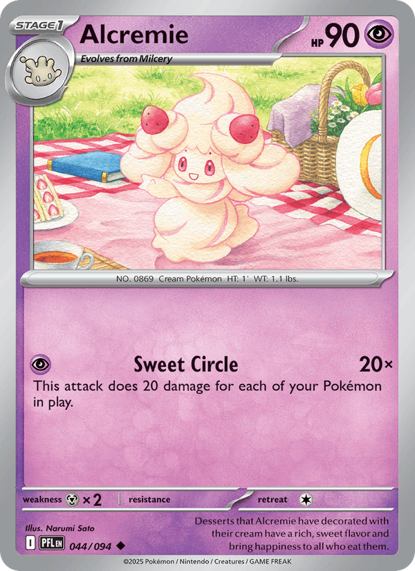 Alcremie 44/94 Phantasmal Flames English Pokémon card