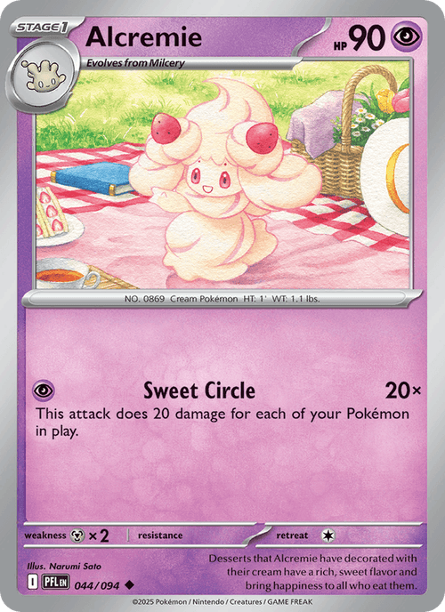 Alcremie 44/94 Phantasmal Flames English Pokémon card