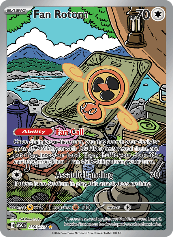 Fan Rotom 250/217 Ascended Heroes English Pokémon card