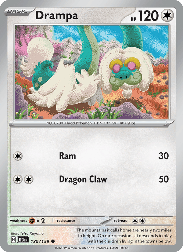 Drampa 130/159 Journey Together English Pokémon card
