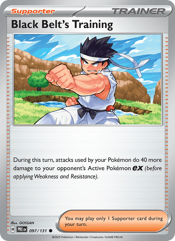 Black Belt's Training 97/131 Prismatic Evolutions English Pokémon card
