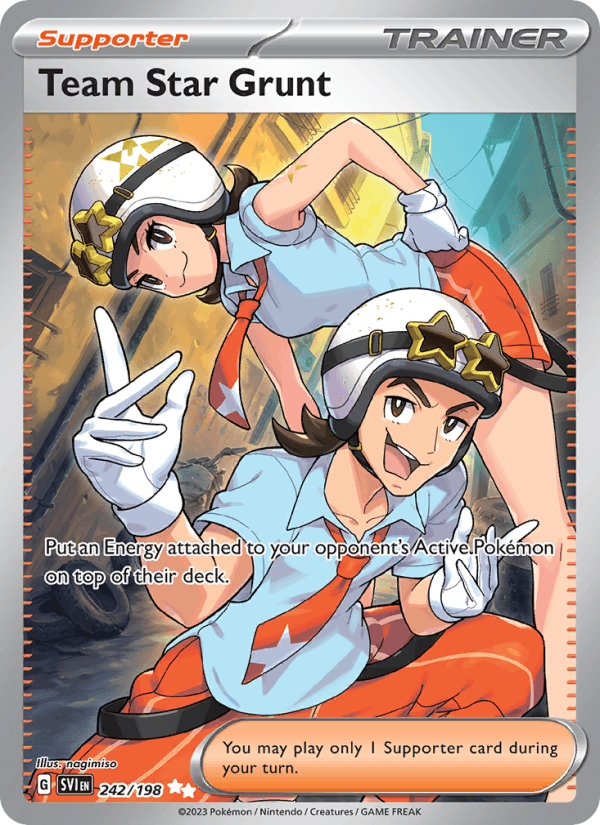 Team Star Grunt 242/198 Scarlet & Violet English Pokémon card